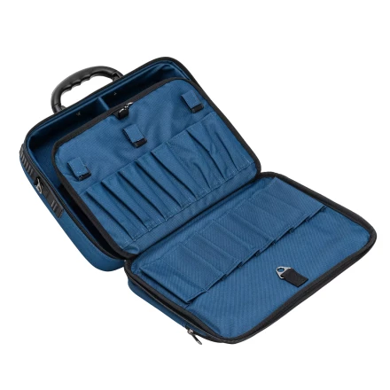 Кейс монтера Сибртех 90236, 365х300х110 мм, 10 карманов, наплечный ремень купить в Муравленко