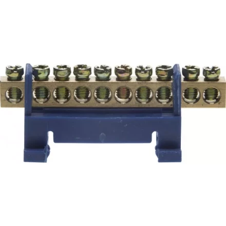 Шина СВЕТОЗАР нулевая на изоляторе типа &quot;Стойка&quot;макс. ток 100А, 5,2мм, 10 полюсов 49806-10 купить в Муравленко