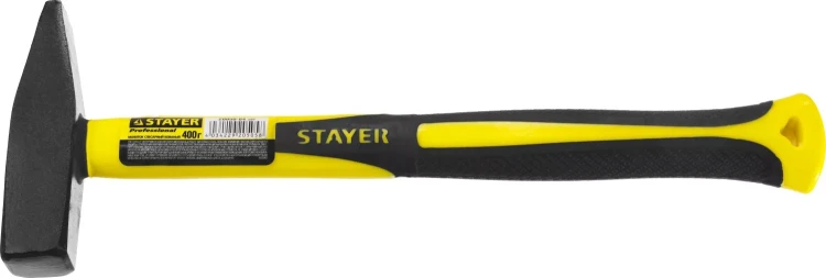 Молоток слесарный Fiberglass 400 г с фиберглассовой рукояткой, STAYER Professional 20050-04 20050-04_z01 купить в Муравленко