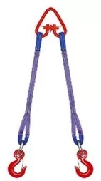 Строп текстильный двухветвевой 2СТ 0.63 т L=3.5 м РА 60 мм Звено РТ-3 купить в Муравленко