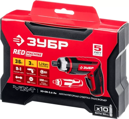 Отвертка-трансформер ViX-T ЗО-ЕМ-3.6 Ли серия МАСТЕР купить в Муравленко