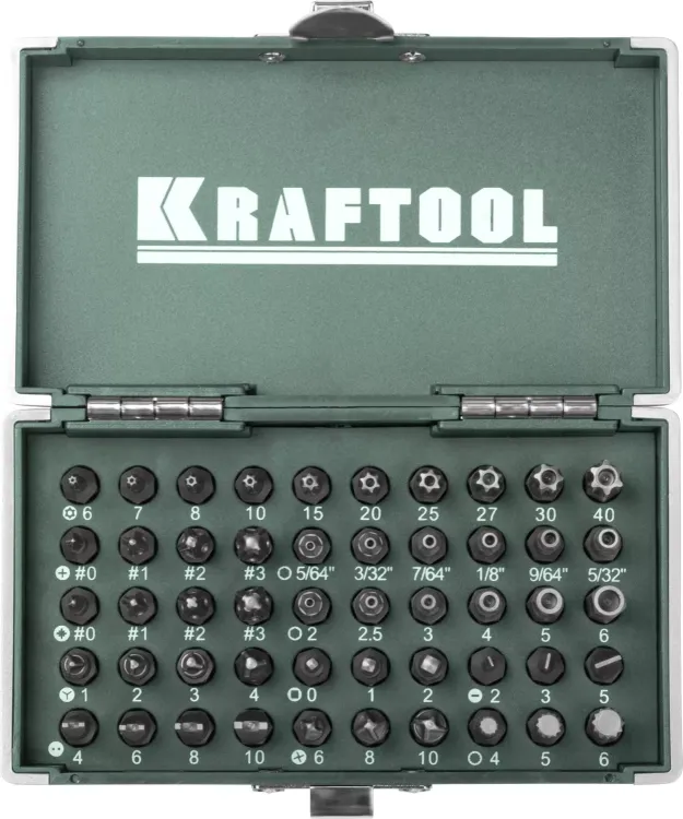 Наборы в боксе: БИТЫ KRAFTOOL X-Drive, серия ЕХPERT 26065-H50 купить в Муравленко