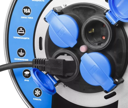 Удлинители на катушке силовые провод КГ 3х15 мм2 серия ПРОФЕССИОНАЛ купить в Муравленко