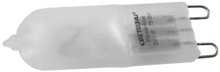 Лампа галогенная СВЕТОЗАР капсульная, матовое стекло, цоколь G9, диаметр 13мм, 75Вт, 220В SV-44897-M купить в Муравленко