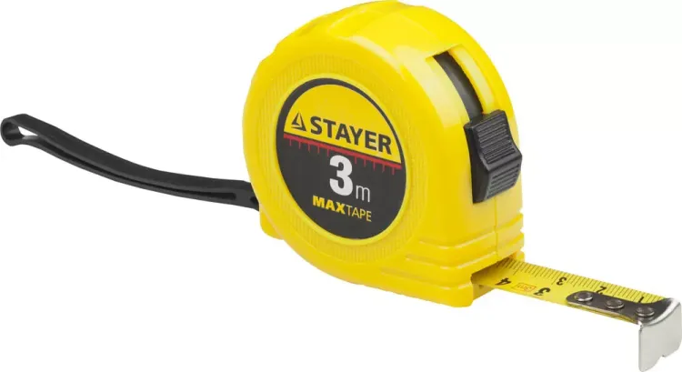 Рулетка STAYER "МASTER" "MaxTape", пластиковый корпус, 3м/16мм 34014-03-16 купить в Муравленко
