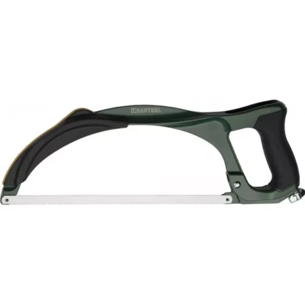 Ножовка по металлу KRAFTOOL TITAN, 170 кг рычажное натяжение, цельная конструкция, обрезиненные рукоятки, биметаллическое полотно, 300 мм 15808_z01 купить в Муравленко