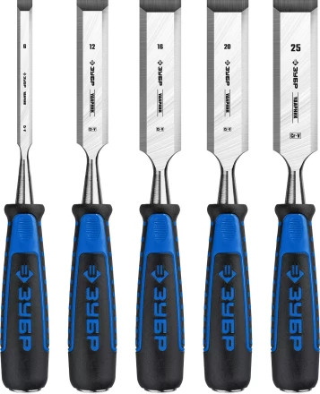 ЗУБР Ударник, 5 предм, набор стамесок-долот, Профессионал (18097-H5) купить в Муравленко