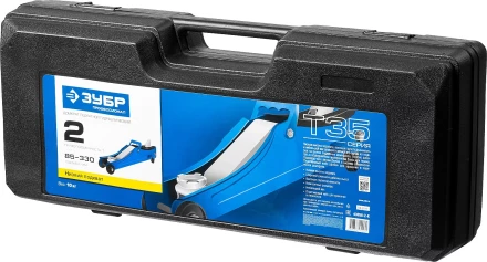 Домкрат гидравлический подкатной T35, 2т, 85-330мм, в кейсе, ЗУБР Профессионал 43056-2-K купить в Муравленко