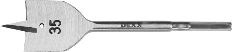 Сверло по дереву перовое, шестигранный хвостовик, DEXX 2945-35, d=35мм 2945-35 купить в Муравленко