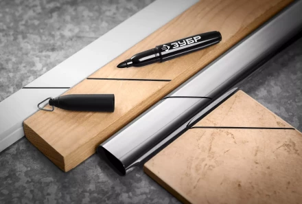 ЗУБР Мини черный, 1-3 мм, 80 шт, перманентный маркер (06331-2) купить в Муравленко