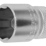 Торцовая головка KRAFTOOL "INDUSTRIE QUALITAT", Cr-V, SUPER-LOCK, хромосатинированная, 1/2", 22 мм 27801-22_z01 купить в Муравленко