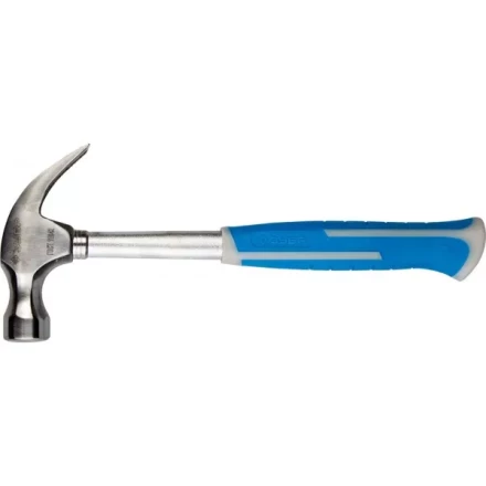 Молоток-гвоздодер ЗУБР цельнометаллический, с двухкомпонентной пластиковой рукояткой, 450г 20250-450_z01 купить в Муравленко