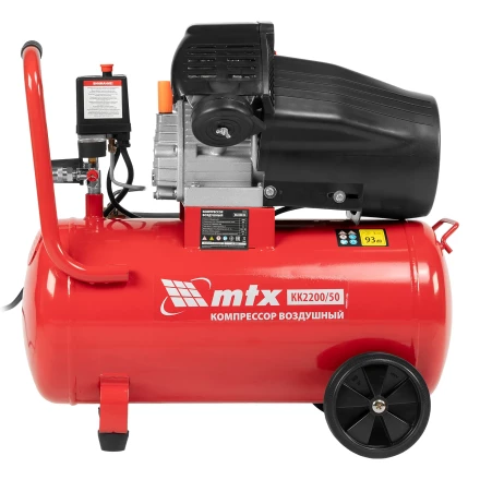 Компрессор воздушный КК-2200/50 2.2 кВт 350 л/мин 50 л прямой привод масляный MTX 58024 купить в Муравленко