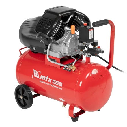 Компрессор воздушный КК-2200/50 2.2 кВт 350 л/мин 50 л прямой привод масляный MTX 58024 купить в Муравленко