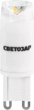 Лампа СВЕТОЗАР светодиодная &quot;LED technology&quot;, цоколь G9, теплый белый свет (3000 К), 2,5Вт (20) 44595-20 купить в Муравленко
