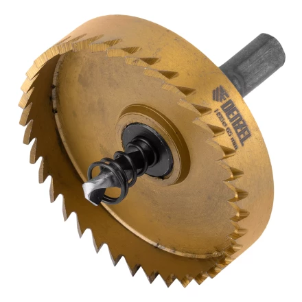 Коронка по металлу HSS, 65 мм, нитридтитановое покрытие Denzel 724121 купить в Муравленко