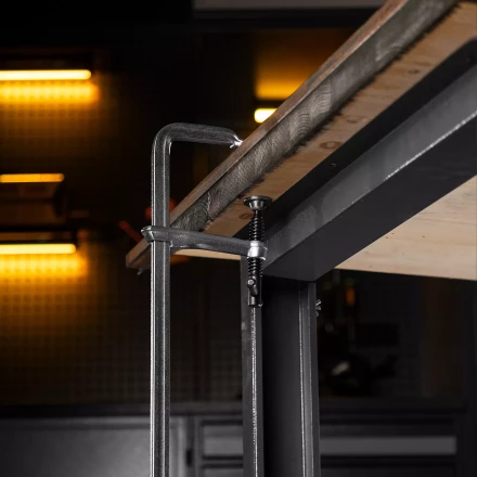 Струбцина F-образная Denzel 20472, 100x600мм, кованая купить в Муравленко