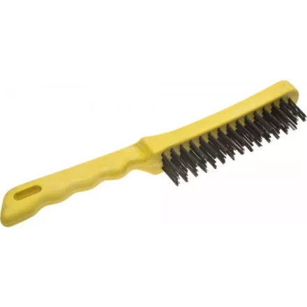 Щетка STAYER &quot;MASTER&quot; проволочная стальная с пластмассовой ручкой, 4 ряда 35015-4 купить в Муравленко