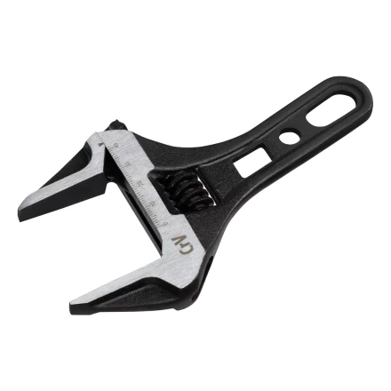 Ключ разводной 155 мм Denzel 15753, CrV, кованый, укороченная рукоятка купить в Муравленко