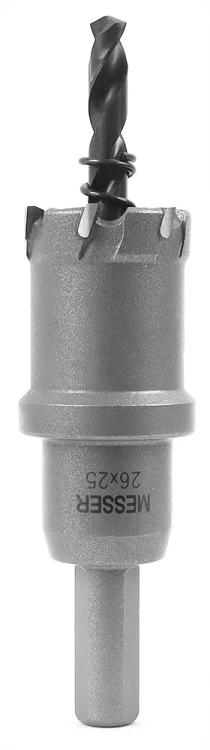 ТСТ коронка MESSER 26X25 с центрирующим сверлом и толкающей пружиной купить в Муравленко