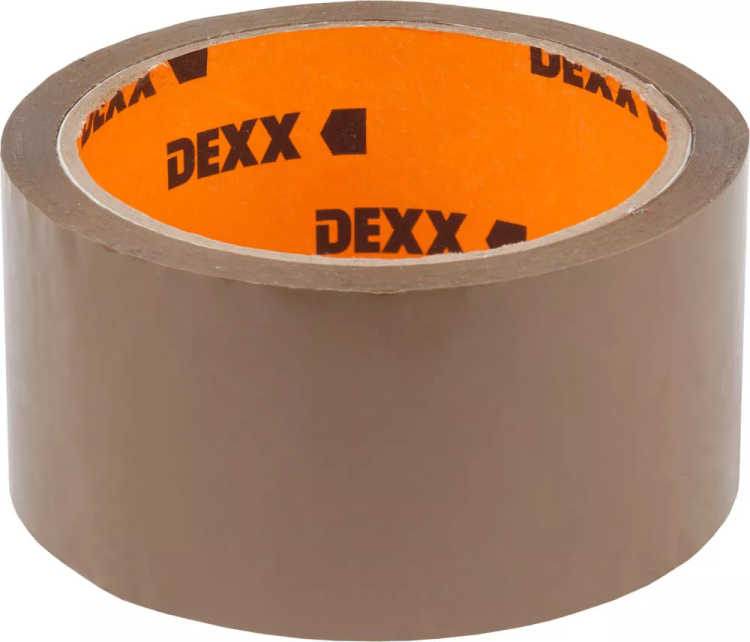 Клейкая лента, DEXX 12057-50-50, упаковочная, коричневая, 40мкм, 48мм х 50м 12057-50-50_z01 купить в Муравленко