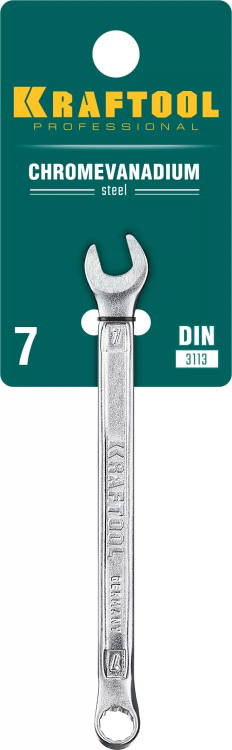 Ключи комбинированные KRAFTOOL, Cr-V, DIN 3113 27079-07 купить в Муравленко