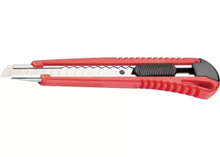 Нож, 9 мм, выдвижное лезвие, металлическая направляющая MATRIX 78909 купить в Муравленко