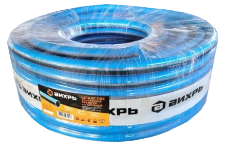 Шланг поливочный ПВХ усиленный премиум пищевой четырехслойный армированный 3/4 25м Вихрь купить в Муравленко