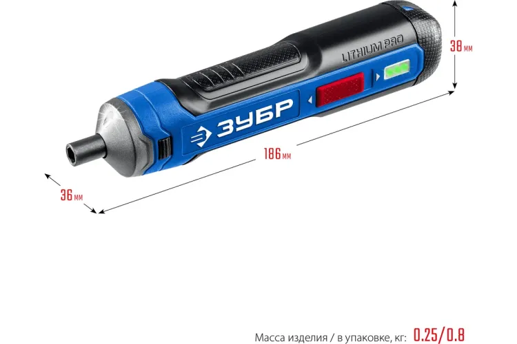 ЗУБР ZUBR GO 4 Vmax, аккумуляторная отвертка, кейс, 33 биты, Профессионал (PSD-4S) купить в Муравленко