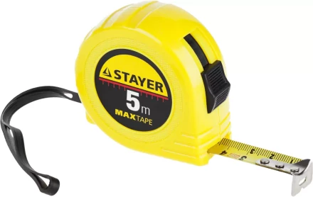 Рулетка STAYER &quot;МASTER&quot; &quot;MaxTape&quot;, пластиковый корпус, 5м/19мм 34014-05-19 купить в Муравленко