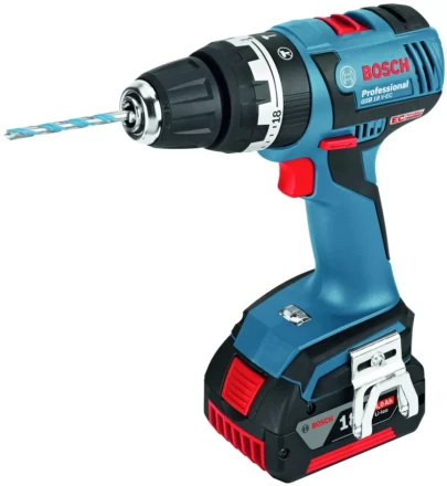 Дрель-шуруповерт аккумуляторная BOSCH GSB 18 V-EC ударная купить в Муравленко