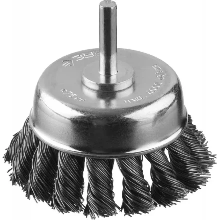ЗУБР &quot;ПРОФЕССИОНАЛ&quot;. Щетка чашечная для дрели, жгутированная стальная проволока 0,5мм, 75мм 35255-075_z02 купить в Муравленко