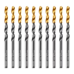Сверло по металлу, 4,5 мм, HSS-Tin, Golden Tip, 10 шт. Denzel 717211