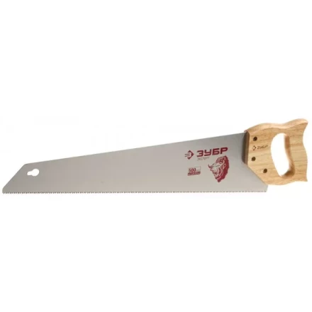 Ножовка ЗУБР &quot;ЭКСПЕРТ&quot; по дереву, универсальный закаленный зуб, деревянная ручка, шаг зуба 3,5мм, 500мм 15275-50 купить в Муравленко