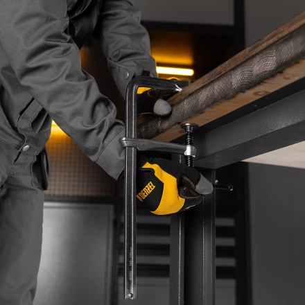 Струбцина F-образная Denzel 20477, 120x300мм, кованая купить в Муравленко