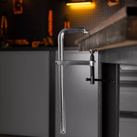 Струбцина F-образная Denzel 20477, 120x300мм, кованая купить в Муравленко