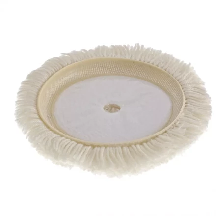 Насадка полировальная под липучку 180 мм плетеная шерстяная нить MATRIX артикул 75958 купить в Муравленко