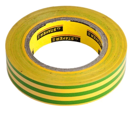 Изолента, STAYER Profi 12292-S-15-10, ПВХ, на карточке, 15 мм х 10 м х 0,18мм, желто-зеленая 12292-S-15-10 купить в Муравленко