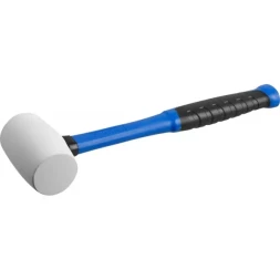 Киянка ЗУБР "ПРОФЕССИОНАЛ" резиновая белая, с фиберглассовой ручкой, 230г 20531-230_z02