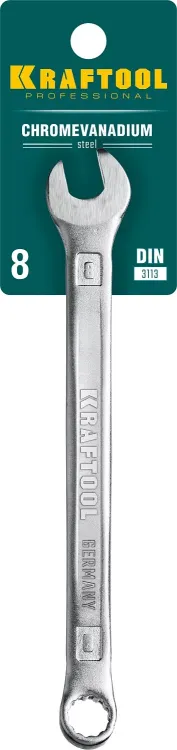 Ключи комбинированные KRAFTOOL, Cr-V, DIN 3113 27079-08 купить в Муравленко