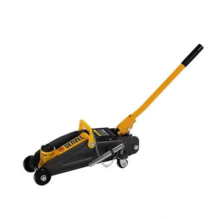 Домкрат гидравлический подкатной с фиксатором, 2 т, 130-330 мм Denzel 51153 купить в Муравленко