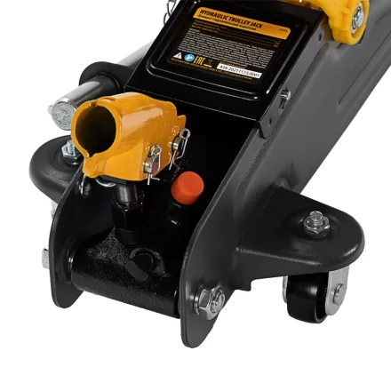 Домкрат гидравлический подкатной с фиксатором, 2 т, 130-330 мм Denzel 51153 купить в Муравленко