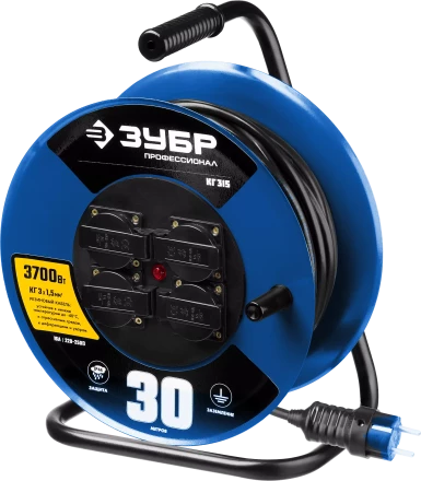 Профессиональные удлинители на стальной катушке КГ 315 силовые серия ПРОФЕССИОНАЛ купить в Муравленко