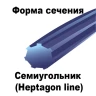 Леска для триммера HEPTAGON LINE (семиугольник) катушка 1,35кг 2.0MMX468M купить в Муравленко
