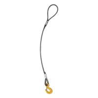 Строп канатный одноветвевой 1СК 0.8 т L=1.5 м с кч din 1.0 т канат din опрессовка