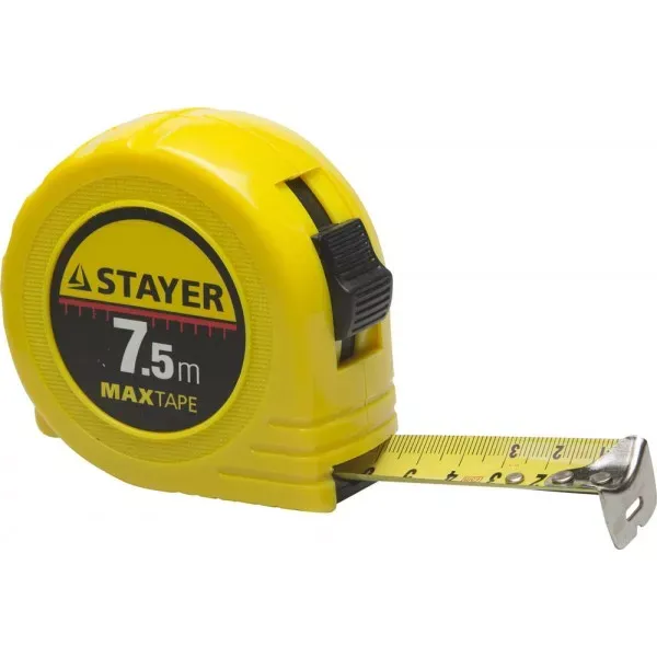 Рулетка STAYER "МASTER" "MaxTape", пластиковый корпус, 7м/25мм 34014-07-25 купить в Муравленко