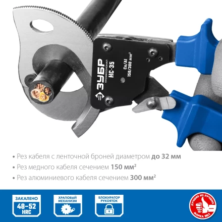 ЗУБР НС-35, d 32 мм, секторные ножницы, Профессионал (23350-32) купить в Муравленко