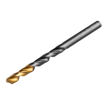 Сверло по металлу, 4,8 мм, HSS-Tin, Golden Tip, 10 шт. Denzel 717212 купить в Муравленко