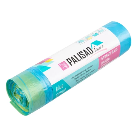 Пакеты для мусора с завязками 35 л x 15 шт. синие, Home Palisad 927155 купить в Муравленко