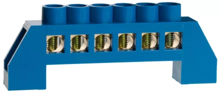 Шина СВЕТОЗАР нулевая, в изоляц оболочке, 6х9мм, 6 полюсов, макс. ток 100А 49805-06 купить в Муравленко